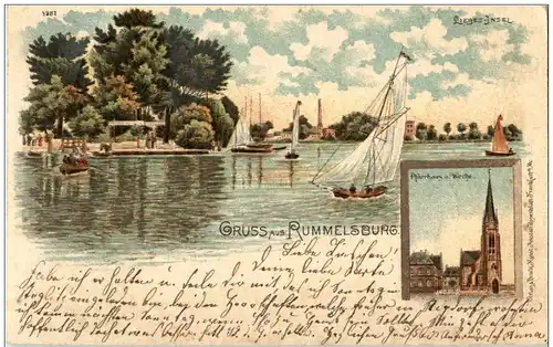 Gruss aus Rummelburg - Litho -125070