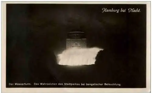 Hamburg - bei NAcht - Der Wasserturm -126682