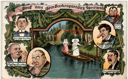 Gruss aus dem Gurkenparadies Spreewald - Humor -125212