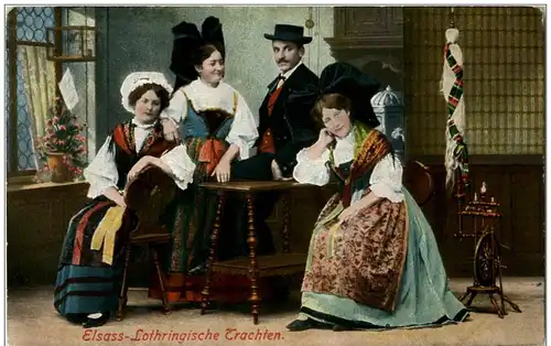 Elsässer Tracht - costumes - Feldpost -124078