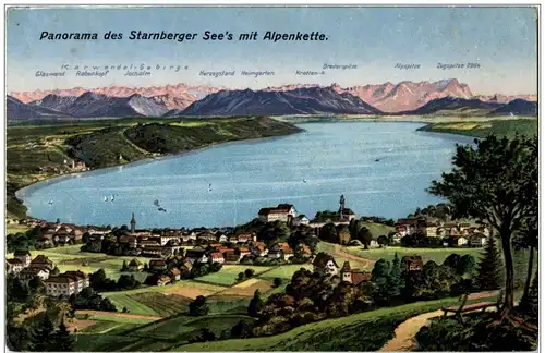 Panorama des Starnberger See -125514