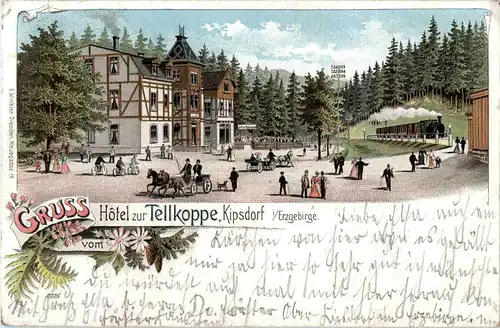 Kipsdorf - Hotel zur Tellkoppe - Litho -68752