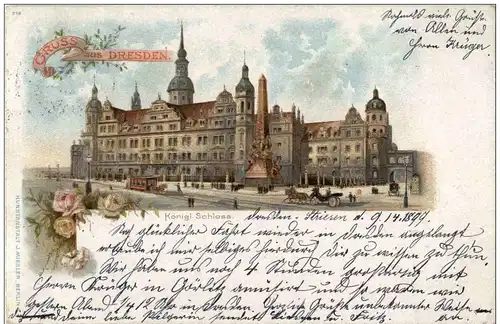 Gruss aus Dresden - Litho -125700