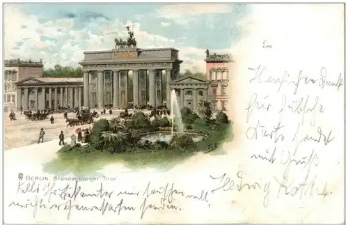 Berlin - Brandenburger Thor Litho -125844