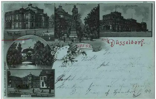 Gruss aus Düsseldorf - Litho -125702