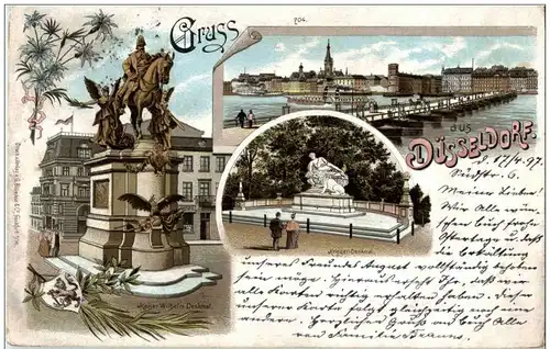 Gruss aus Düsseldorf - Litho -125710