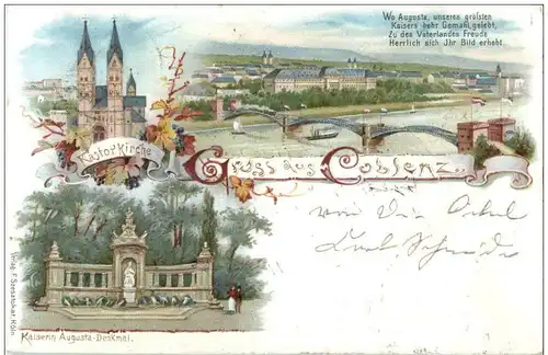 Gruss aus Coblenz - Litho -125758