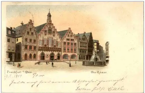 Frankfurt - Römer - Litho -125808