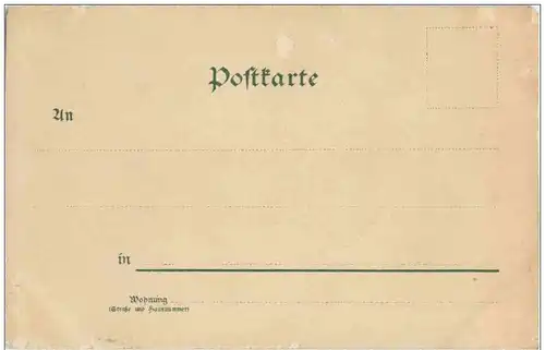 Gruss von den Hohen Leeden bei Jena - Litho -125992