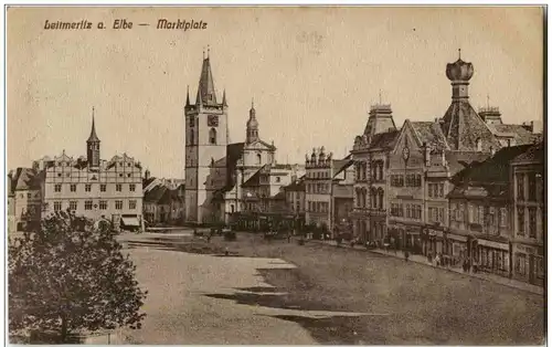 Leitmeritz an der Elbe - Marktplatz -126286