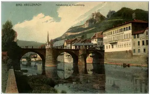 Bad Kreuznach - Nahebrücke und Kauzenberg -125248