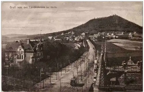 Gruss von der Landeskrone bei Görlitz -125312