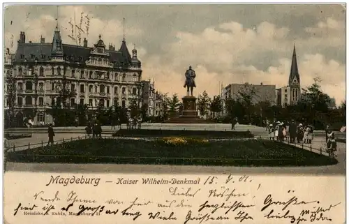 Magdeburg - Kaiser Wilhelm Denkmal -125114