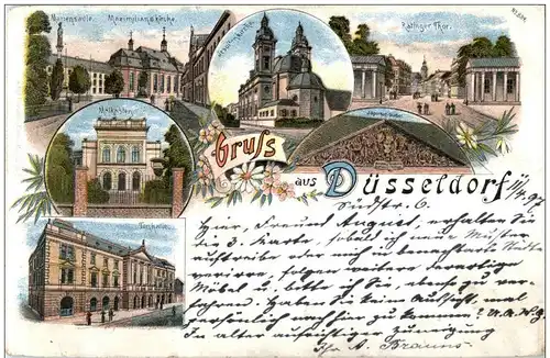 Gruss aus Düsseldorf - Litho -125822