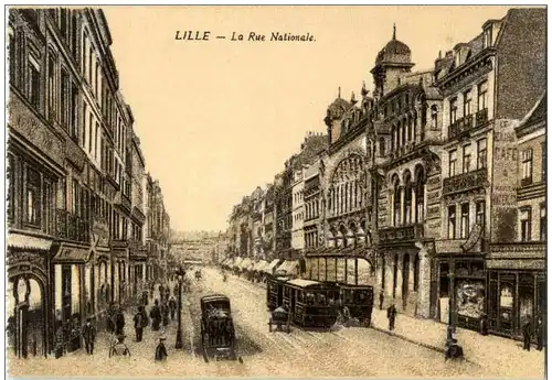 Lille - La rue NAtionale -126954