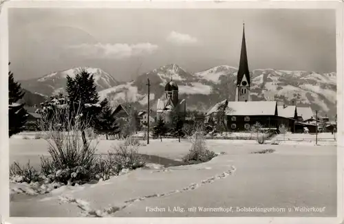 Fischen, Allgäu, mit Wannenkopf, Bolsterlangerhorn und Weiherkopf -340768