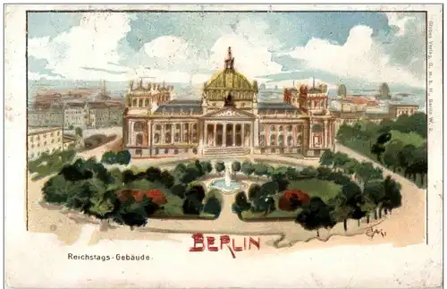 Berlin - Reichstag - Litho -125756