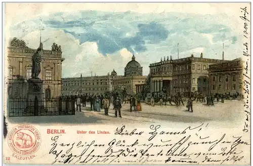 Berlin - Unter den Linden - Litho -125896