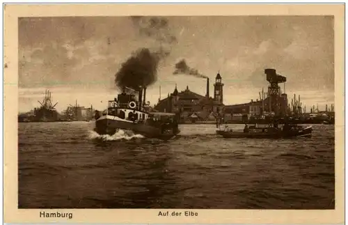 Hamburg - Auf der Elbe -126378