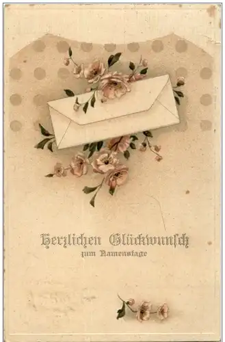 Namenstag - Prägekarte -127824