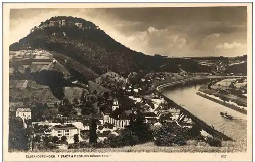 Königstein - Stadt und Festung -125012