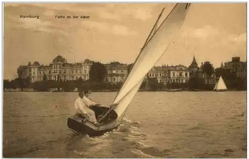 Hamburg - Partie an der Alster -126540