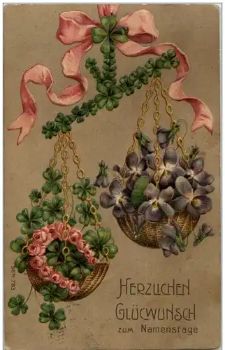 Blumen in Waage - Prägekarte -127786