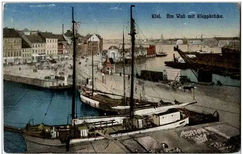 Kiel - Am Wall mit Klappbrücke -126492