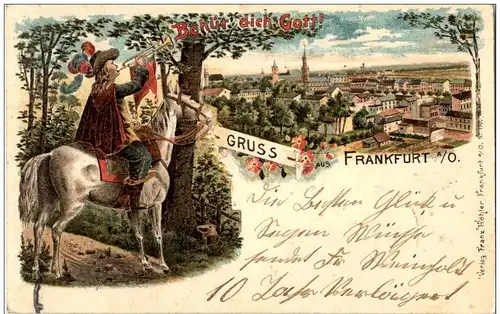 Gruss aus Frankfurt Oder - Litho -125664