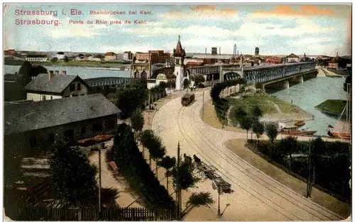 Strassburg - Rheinbrücken bei Kehl -126986