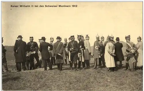 Deutsch Schweizer Manöver 1912 Kaiser Wilhelm II -128952