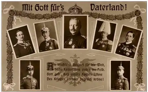 Mitt Gott fürs Vaterland - Kaiser Wilhelm II -128696