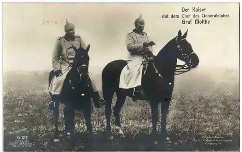 Der Kaiser mit Graf Moltke -128834