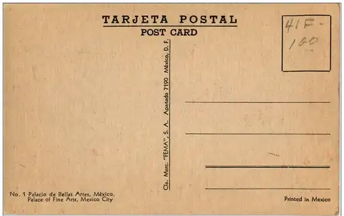 Mexico - Palacio de Bellas Artes -127234