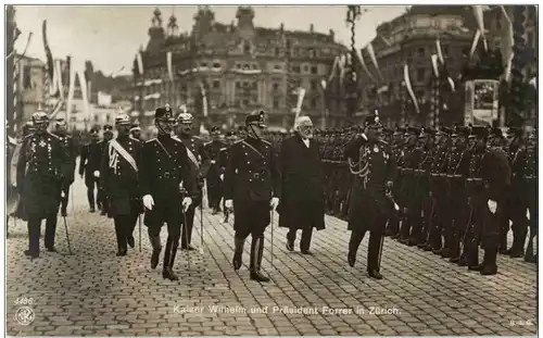 Kaisers Wilhelm II und Präsident Forrer in Zürich -128928
