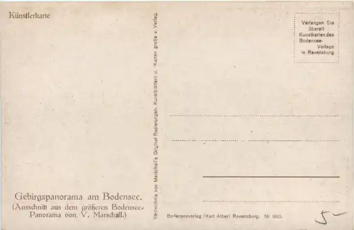 Bodensee, Blickauf das Gebirge -342308