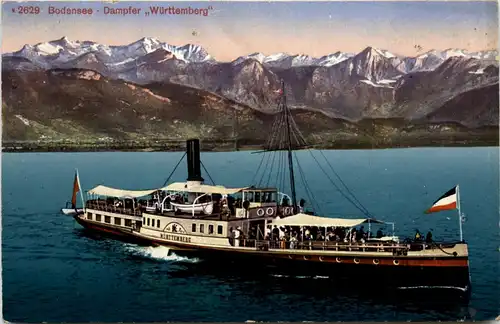 Bodensee, Dampfer Württemberg -342348