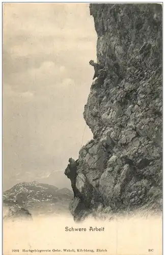 Schwere Arbeit - Bergsteiger -129486