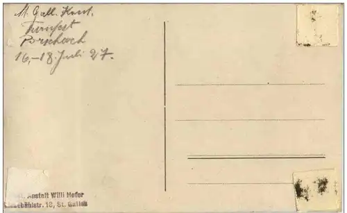 St. Gallen - Kant. Turnfest - Rorschach 1927 -129602