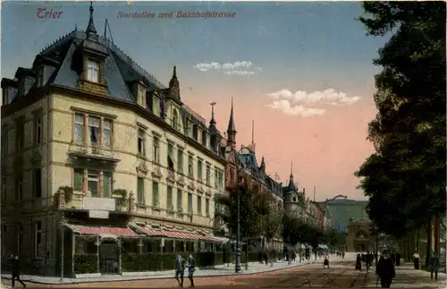 Trier, Nordallee und Bahnhofstrasse -342828