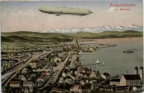 Friedrichshafen mit Zeppelin -342908