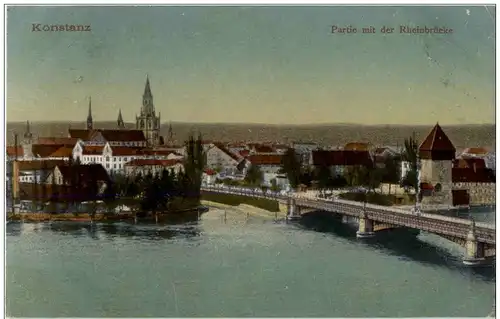 Konstanz a. Bodensee - Partie mit der Rheinbrücke -130468