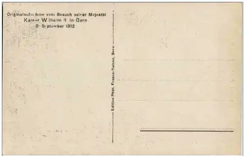 Kaisers Wilhelm II beim Münster in Bern -128920