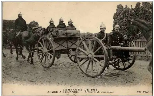 Campagne de 1914 - Armee Allemande - Artillerie de campagne -128738
