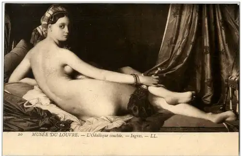 L Obalisque couchee - Ingres - Erotik Nackt -130064