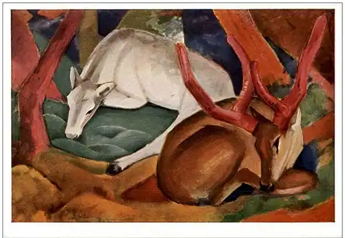 Franz Marc- Hirsche im Walde -131604