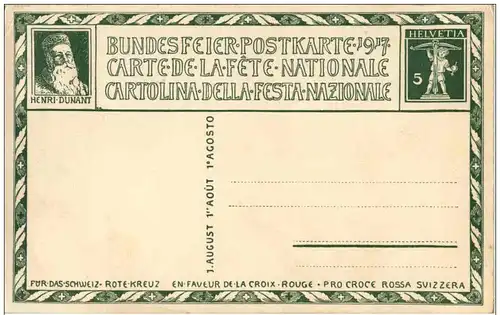 Bundesfeier Postkarte 1917 -132266