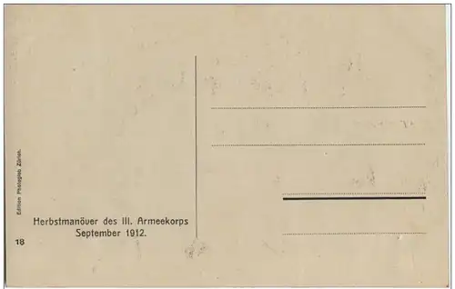 Deutsch Schweizer Manöver 1912 Kaiser Wilhelm II -128980