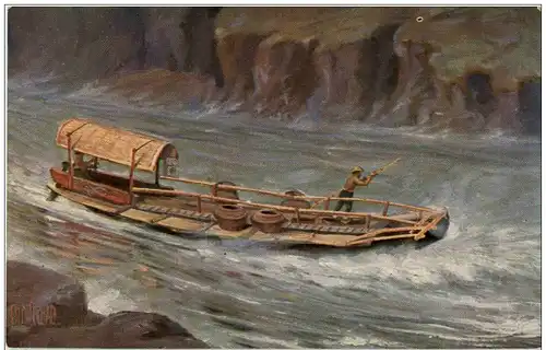 Chr. Rave - Transportboot in den Stromschnellen -130348