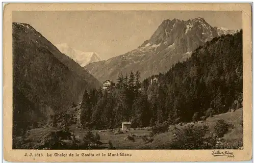 Chalet de la Casita et le Mont Blanc -132444